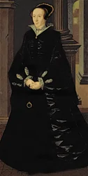 黒衣の貴婦人の肖像、おそらくマーガレット・アランデル夫人、1553年頃